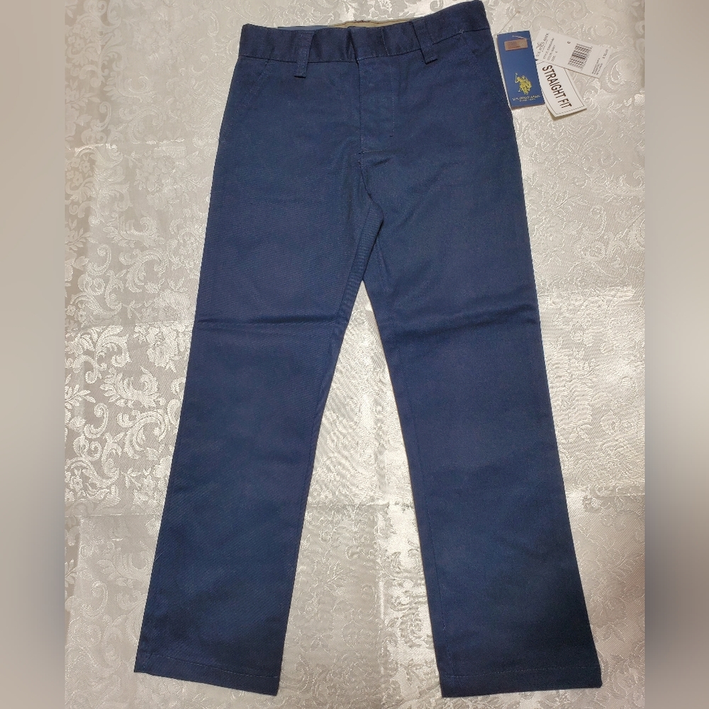 NWT U.S. Polo Assn. Boys' Twill School Uniform Pants